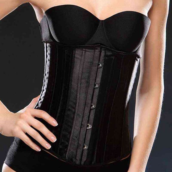 

luxury women's shapers 24 steel bone court corset, Black;white