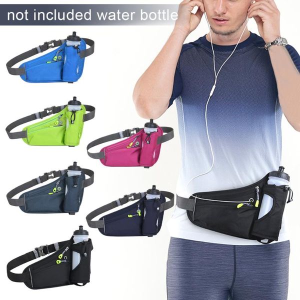 

outdoor bags gym running belt jogging cycling waist pack pouch sports bag 300ml water bottles runner bottle holder hiking
