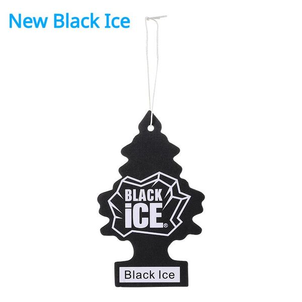 

car air freshener 100/50/15pcs rear view mirror little trees shaped black ice interior decoration accessories wholesales