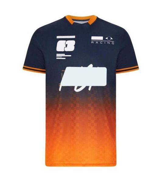 

2021 f1 formula one team racing fans short-sleeved t-shirt sports round neck car coveralls plus size custom summer models