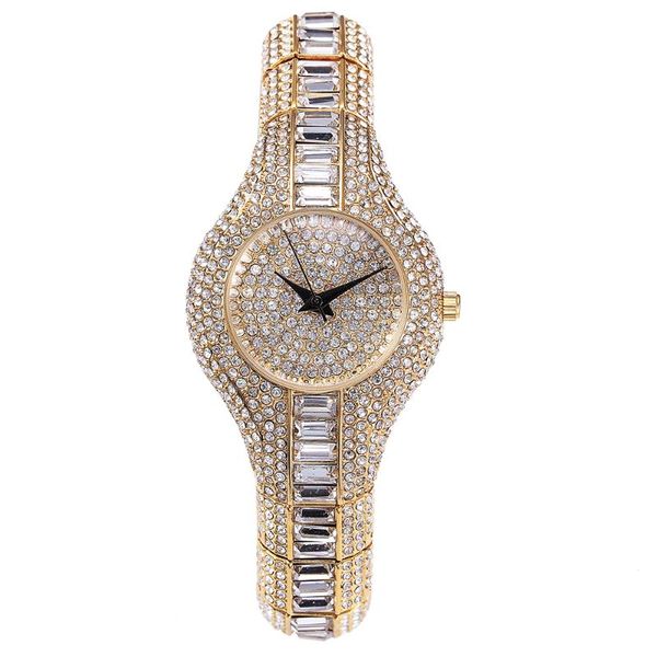 

wristwatches luxury women watch bling brands pure rhinestone crystal ladies watches small face wrist, Slivery;brown
