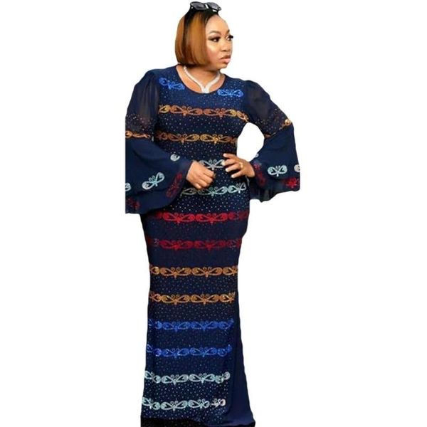

africa clothing muslim long dress fashion maxi for lady diamonds african dresses women spring autumn ethnic, Red