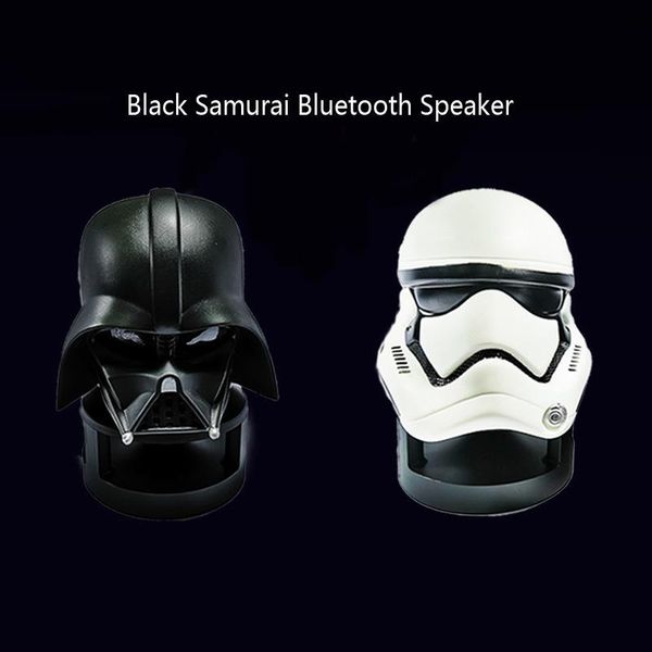 

mini speakers black and white samurai bluetooth speaker wireless portable creative cartoon gift home party computer audio