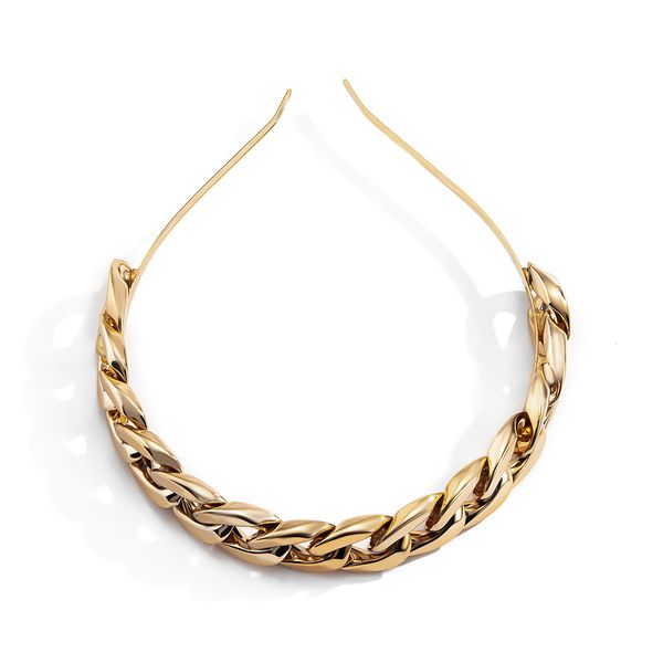 

headband handmade broad-brimmed ccb style elegant temperament irregular metal texture hairband simple design fashion all-match hair jewelry, Silver