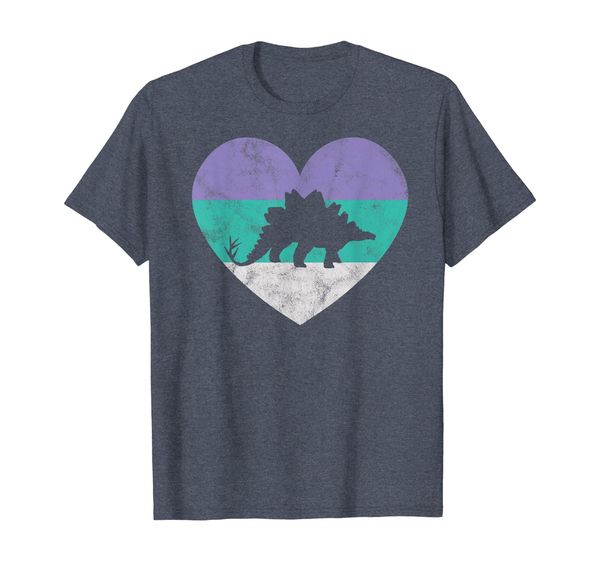 

stegosaurus dinosaur gift for women girls retro cute t-shirt, White;black