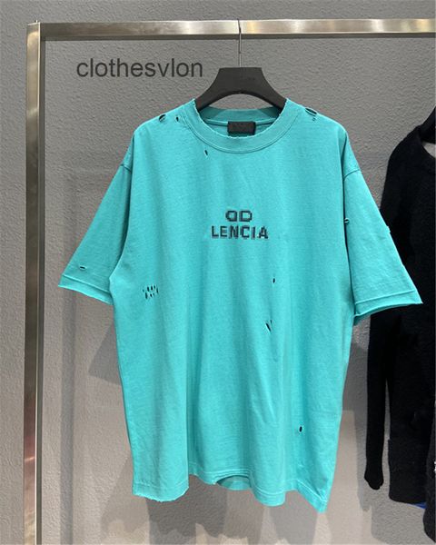 

balencaigass shirts 2022 men's designers sweaters 22ss spring mosaic letter bb printed couple paris casual short sleeve t-shirt men wom, White;black