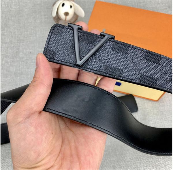 

2021 fashion big buckle genuine leather belt with gift packing optional designer men women mens belts, Black;brown