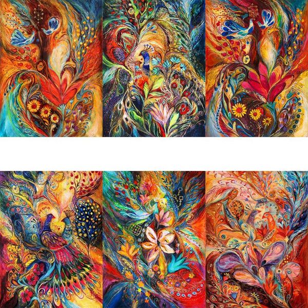 

paintings amtmbs phoenix pictures painting by numbers acrylic drawing on canvas oil colorful for adults home decoration gift