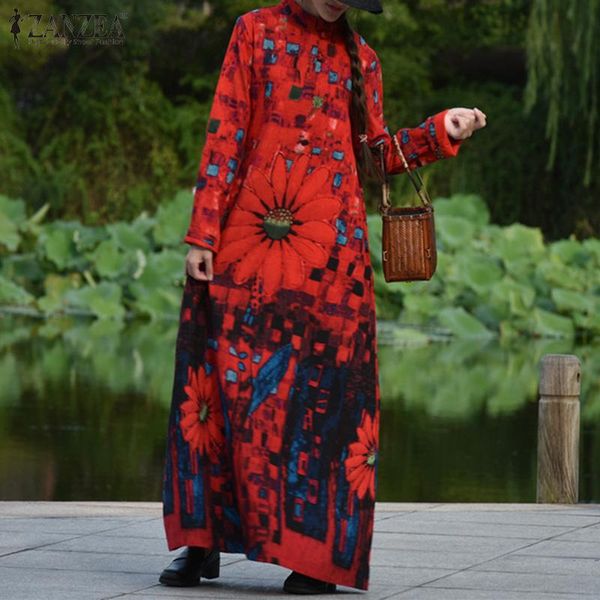 

casual dresses women printed sundress 2022 elegant autumn shirt dress long sleeve maxi vestidos female button robe oversized, Black;gray