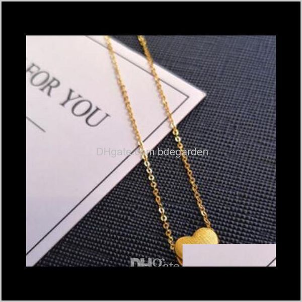 

pendant necklaces & pendants drop delivery 2021 jewelry for women heart k gold necklace fahion of bqrk1, Silver