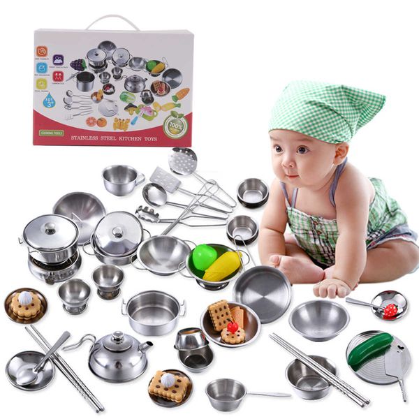 

baby child kitchen cooking toys set girls children kids 16pcs kid play house educational toy utensils cooker xmas gift