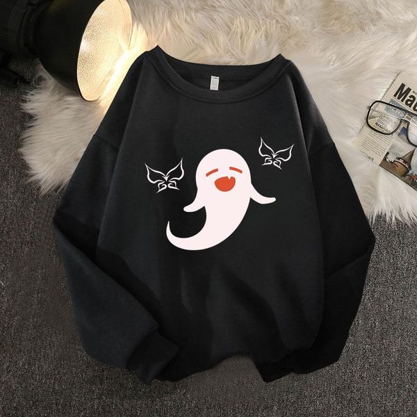 

women's hoodies & sweatshirts genshin impact hu tao hoodie women men capeless boy girl pullover hit hop autumn winter warm 4xl plus si, Black