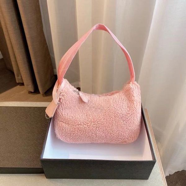 

ladies plush bag luxurys designers 2021 handbag women fashion mother must-have handbags totes shoulder bags wallet cossbody leather purse ar