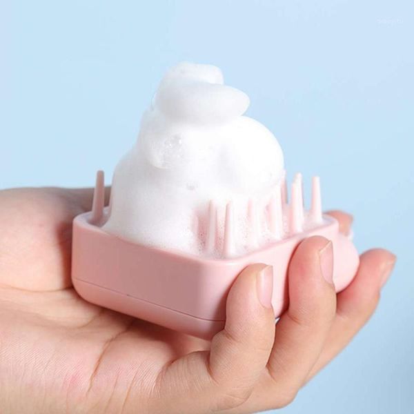 

pcs/set comb hair massage cleaning brush shampoo washing bath shower tools accessories bathroom supplies1, Silver