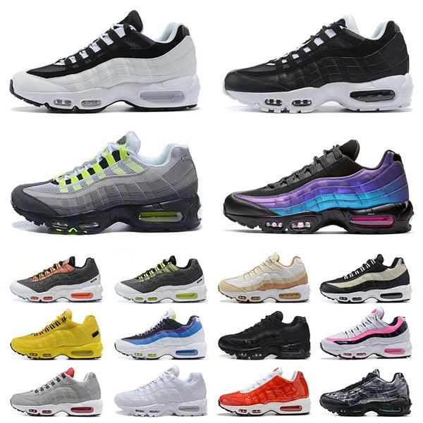 

men women runners 95s og casual running shoes yin yang kim jones neon champagne footprint cork nyc taxi greedy trainers sports sneakers seah, White;red