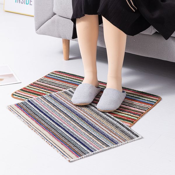 

home entry mat color stripe floor kitchen water absorption bathroom carpet