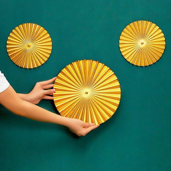 

decorative objects & figurines metal wall hanging ornament creative tv background decoration light luxury iron decor living room home office