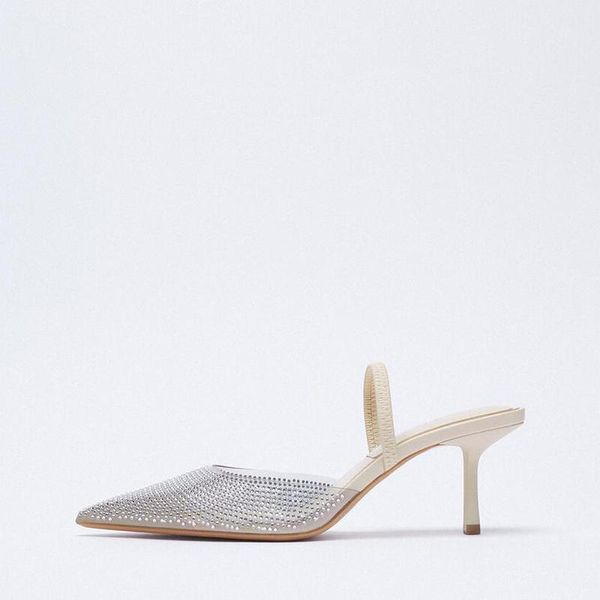 

slippers shallow shoes thin heels heeled mules soft cover toe high comfort pointed slip-on basic lace-up casual pu rubber sexy, Black