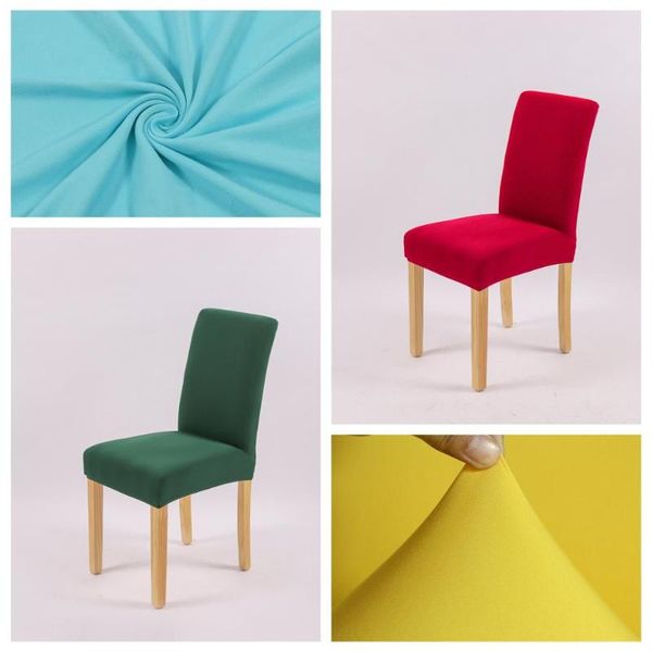 

chair covers solid color cover spandex slipcovers for dining room stretch elastic banquet el kitchen wedding home decor