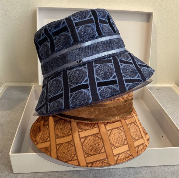

fashion mens and women bucket hats baseball cap golf hat snapback beanie skull caps stingy brim for gift hb0326, Blue;gray