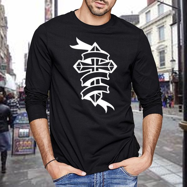 

round neck long sve t-shirt men's new autumn fashion cloth autumn casual long sve t-shirt, White;black