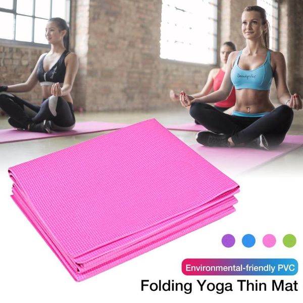 

yoga mats eva mat 4mm non-slip lose weight gym fitness exercise pad 173*61cm thick pilates folding form with strap