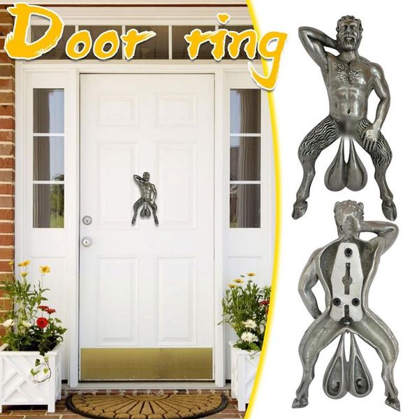 

decorative objects & figurines funny old man with special door knocker pendant wall decor doorbell sculpture garden decoration outdoor signs