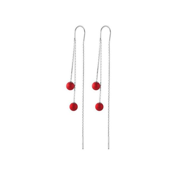 

dangle & chandelier chain earrings 925 sterling silver minimalist style