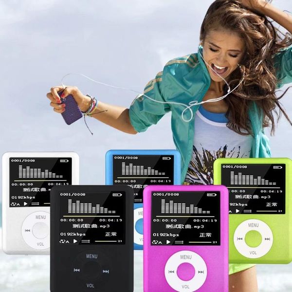 

portable usb mini mp3 music player with earphone lcd screen hifi support 32gb micro sd tf card walkman & mp4 players