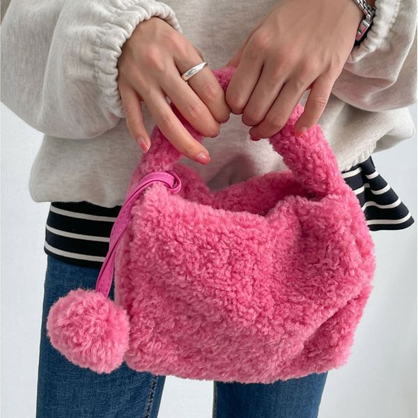 

plush bag female chain handbag shoulder messenger pillow bags