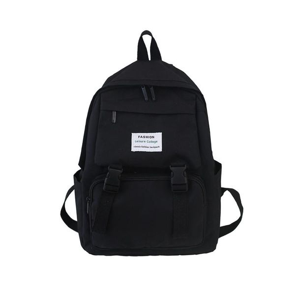 

outdoor bags 2021 backpack women fashion shoulder bag solid color school for teenage girl children backpacks travel