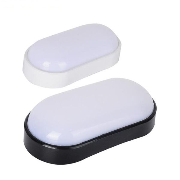 

4pcs/lot led moisture proof ceiling lamp ip65 waterproof bathroom outdoor garden yard lamps 18w 24w round oval square wall lampada light