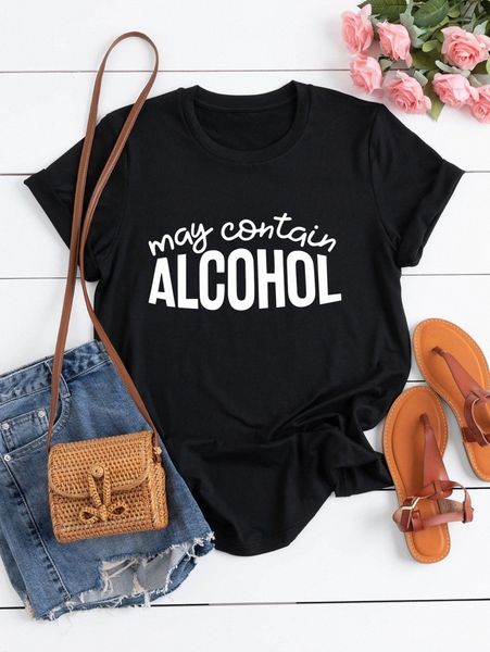 

plus slogan graphic tee s9kv#, Black