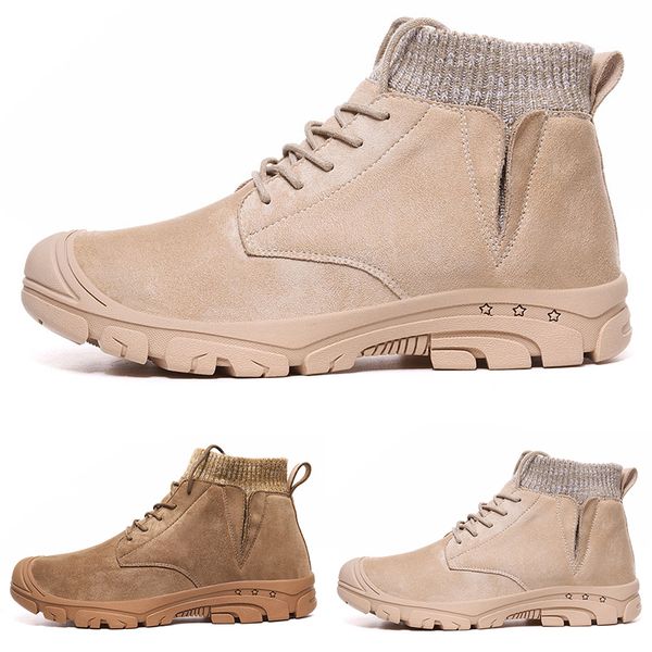 

2020 beige cotton large size type2 winter triple black grey man boy men boots mens sneakers boot trainers outdoor walking shoes