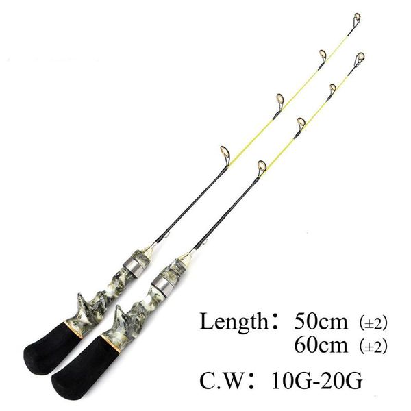 

50cm 60cm mini ice fishing rod c.w.10-20g cambo winter soft carp tackle pesc boat rods