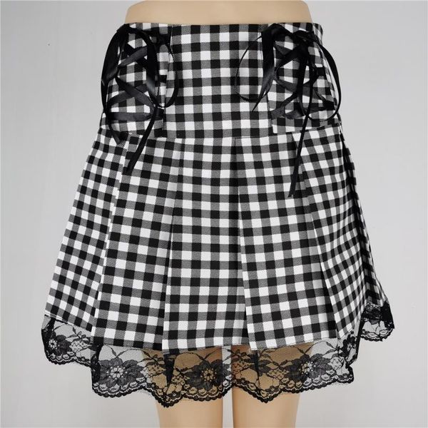 

skirts harajuku skirt summer korean high waist pleated black gothic cute mini plaid women jk uniform students clothes