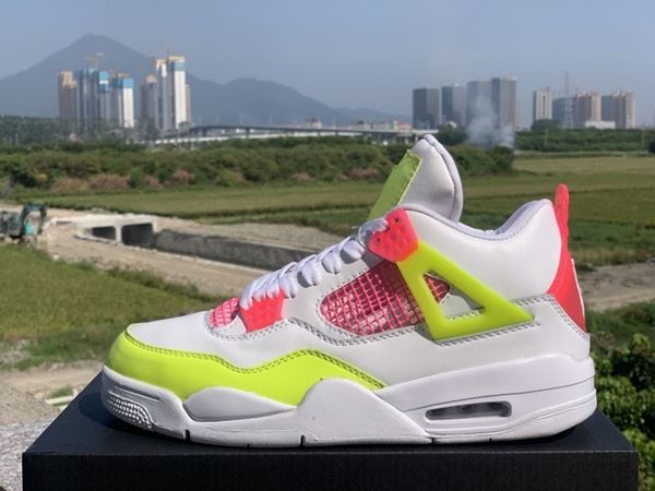 

shoes women 4 lemon venom white pink blast orange 4s jumpman ladies