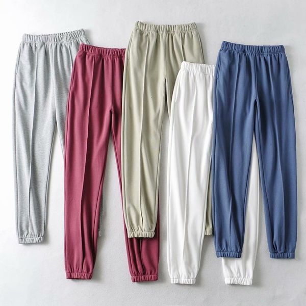 

women's pants & capris spring high waist casual female trousers outwear fashion cotton harem 78oz, Black;white