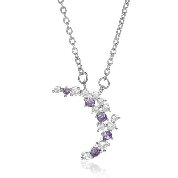 

chokers 2021 fashion moon stainless steel nice personality necklace, Golden;silver