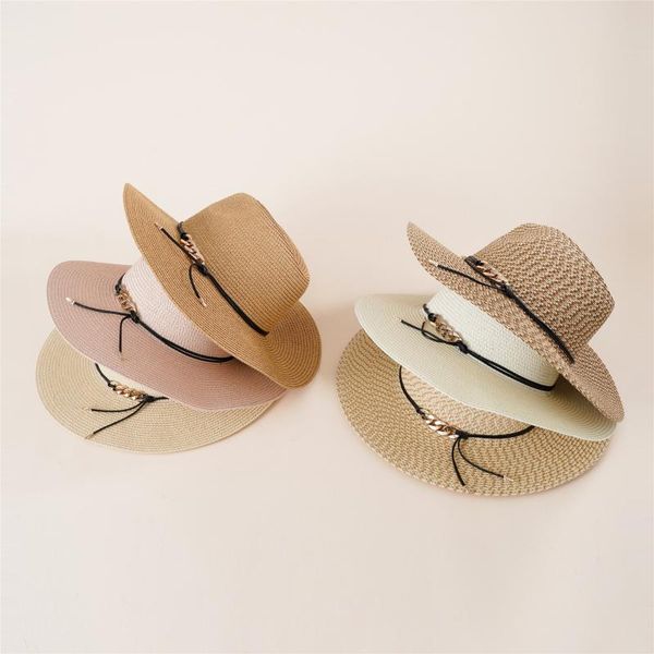 

wide brim hats women big beach sun hat summer straw floppy block uv protection bohemia cap, Blue;gray