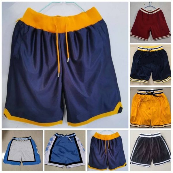 

2021 mens eastern western conference shorts stiched just basketball shorts pants with zipper pockets, Black;blue