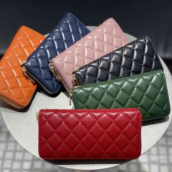 

genuine leather wome purses clutch soft purse embossing wristlet women, Red;black