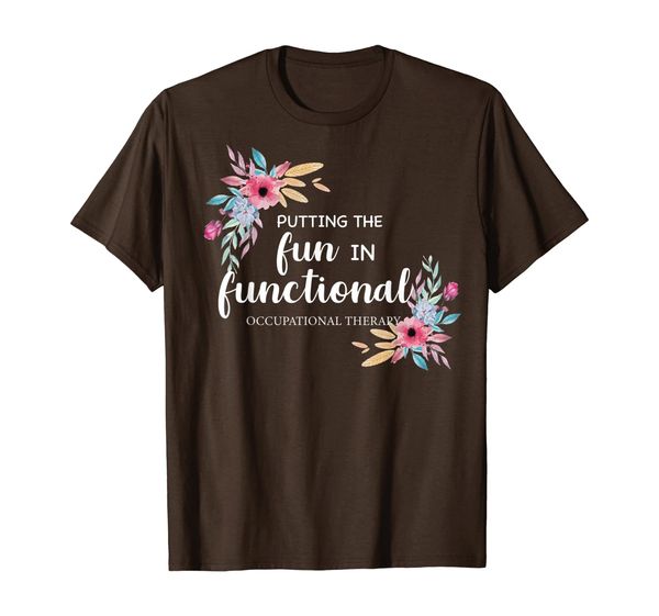 

occupational therapy t shirt ot floral therapist gift, White;black
