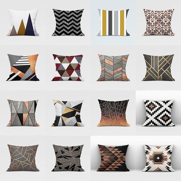 

pillow case home supplies car decor pillowslip wood background printingcushion cover sofa decoration throw