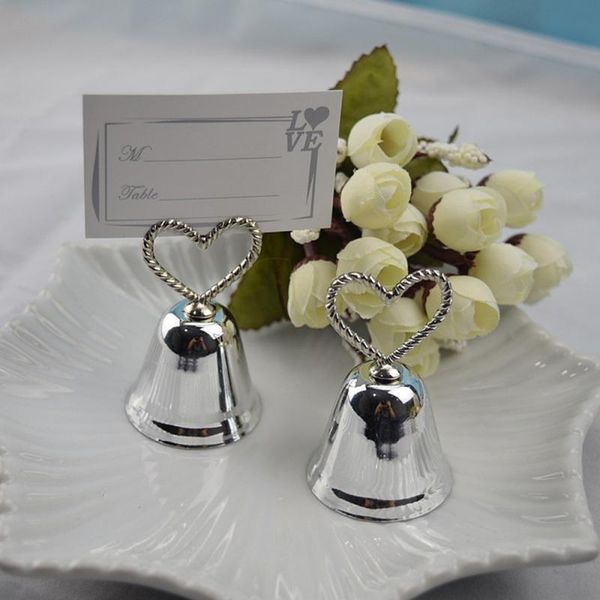 

heart metal bell seat clip for name place card menu stand number diy wedding mark decoration sashes