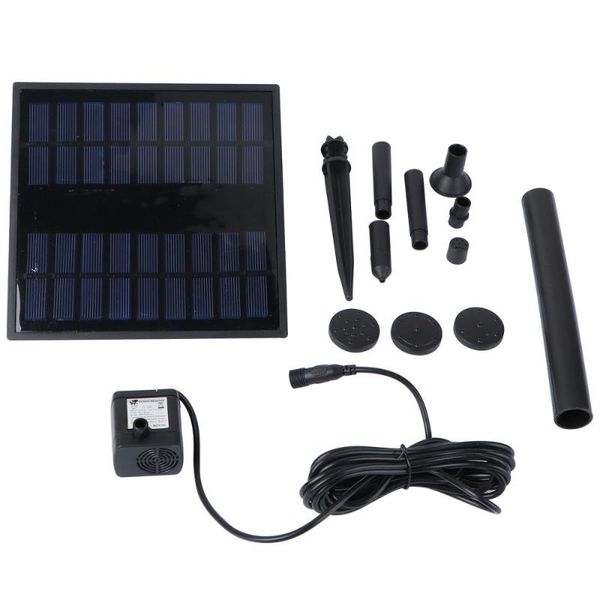 

1.8 w solar water pump outdoor watering submersible fountain for pond pool aquarium fountains spout garden patio decorations