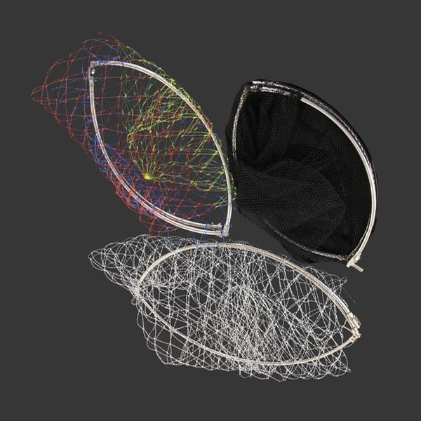 

folding fishing brail landing net head foldable nets depth dip accessories cmg786
