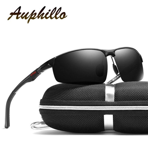 

sunglasses aluminum magnesium men polarized designer semi-rimless male driving glasses uv400 gafas de sol hombre, White;black