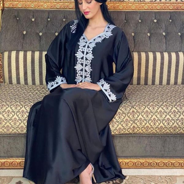 

ethnic clothing jalabiya hijab dress for women fall 2021 fashion muslim dubai arabic moroccan kaftan robe islamic, Red