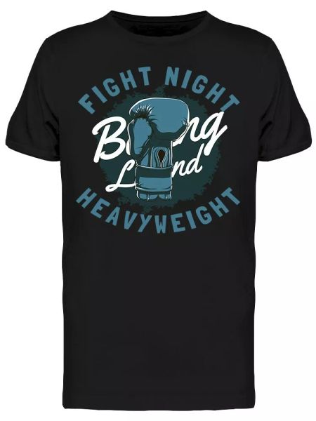 

boxing glove fight night tee men's -image by shutterstock, White;black